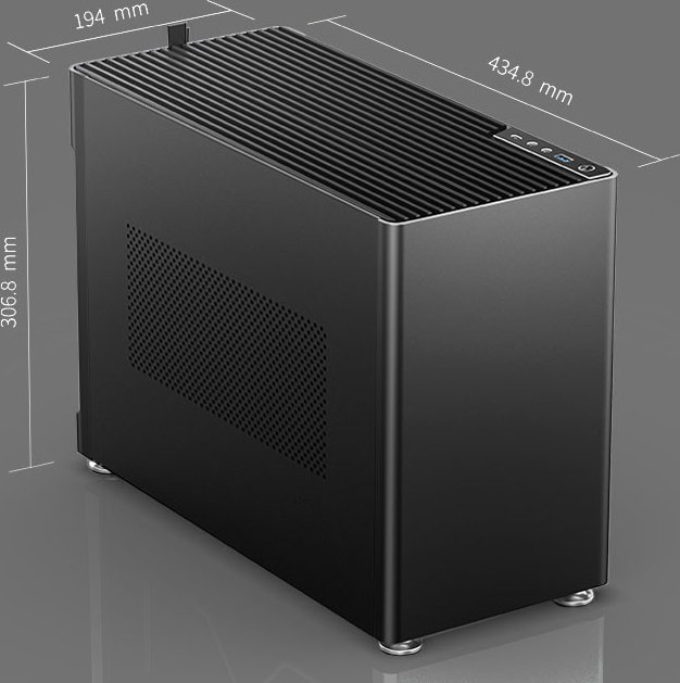 Jonsbo Jonsplus i100 Pro, czarny, mini-ITX