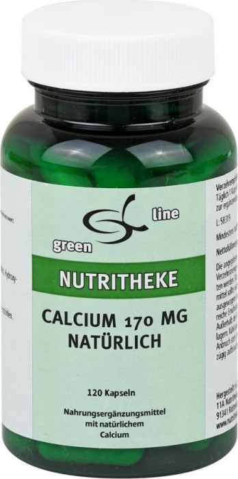 11A Nutritheke Calcium 170mg natürlich Kapseln