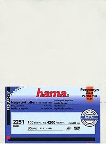 24x36mm Pergamin matt 2256 Negativ Hüllen Hama Negativhüllen 25 Stk
