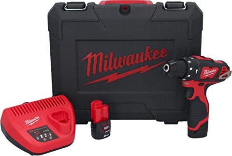 Milwaukee M12 BPD-202C akumulatorowa wiertarko-wkrętarka udarowa plus walizka + 2 akumulatory 2.0Ah