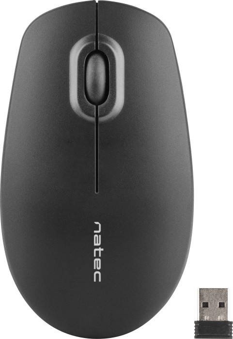 Natec Merlin – mouse – 2.4 GHz – black – Maus (Schwarz)