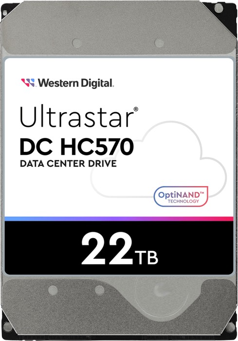 Western Digital Ultrastar DC HC570 22TB, SE, 512e, SATA 6Gb/s