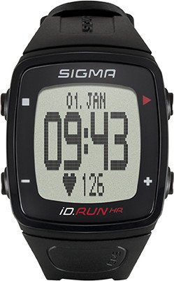 Laufuhr Sigma iD.Run HR schwarz GPS Pulsuhr Sportuhr Activity Running Computer
