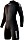 Mystic fire Back Zip Shorty 3/2mm wetsuit black (men) (35400-180055-900)