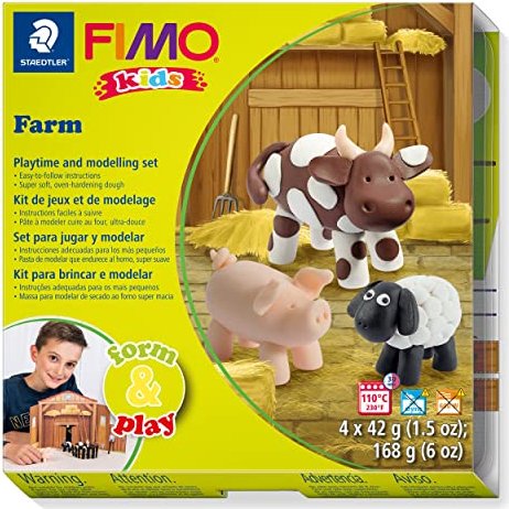 FIMO kids Modellier-Set Form & Play „Farm“, Level 1