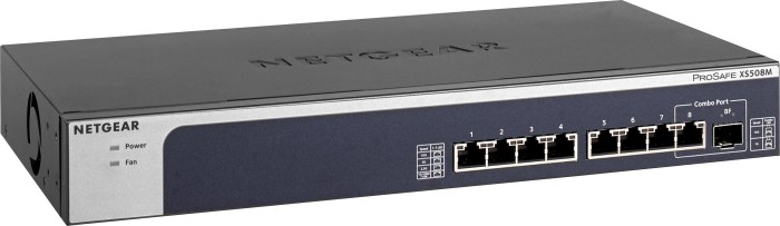 Netgear ProSAFE XS500M Desktop 10G switch, 7x RJ-45, 1x RJ-45/SFP+
