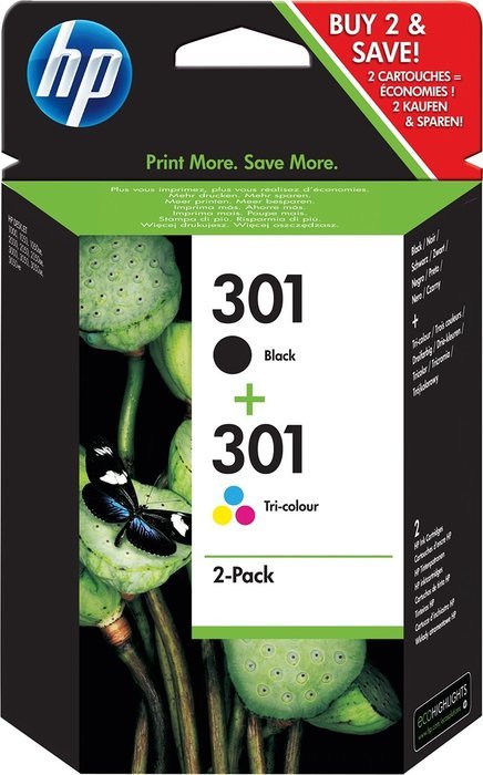 HP Druckkopf mit Tinte 301 schwarz/dreifarbig Kombipack