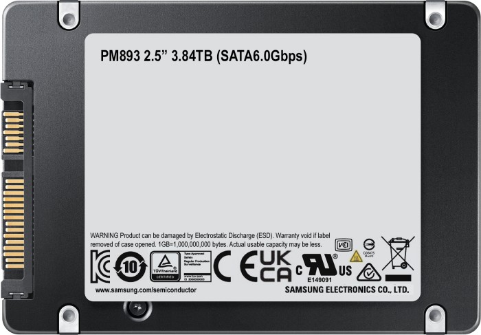 Samsung Enterprise SSD PM893 3.84TB, 2.5" / SATA 6Gb/s