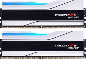 G.Skill Trident Z5 NEO RGB white DIMM kit 32GB, DDR5-6400, CL32-39-39-102, on-die ECC