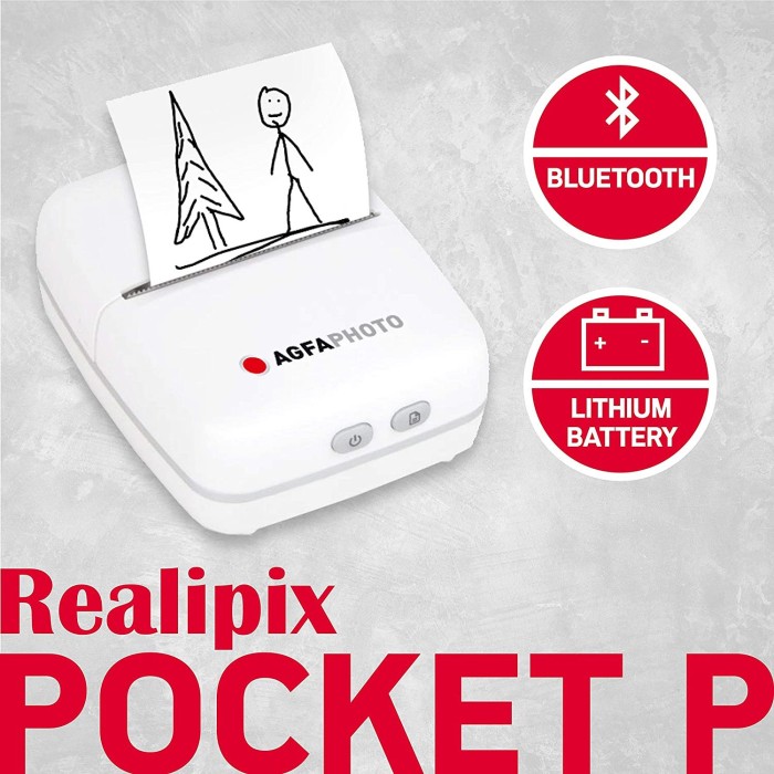 AgfaPhoto Realipix Pocket P weiß, Bluetooth