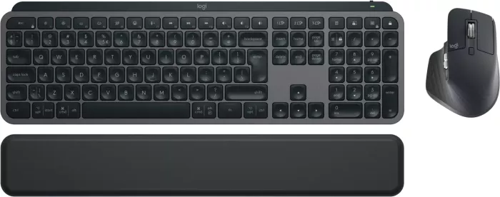 Logitech MX Keys S Combo Graphite, schwarz, Logi Bolt, USB/Bluetooth, US