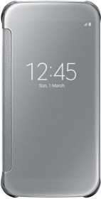 Samsung Clear View Cover für Galaxy S6 silber