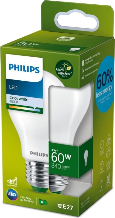 Philips Classic LED CL EELA E27 4-60W/840 SRT4