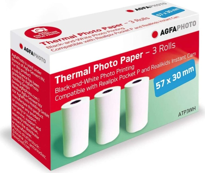 AgfaPhoto Realipix Pocket P Thermopapier, 3er-Pack