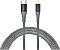 Nevox Lightning/USB-C Data Cable MFi Nylon Braided 0.5m silber (LC-1884)