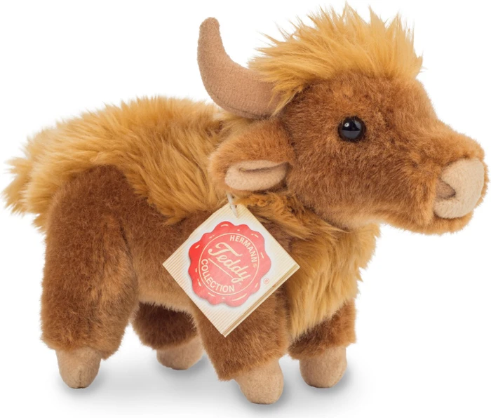 Teddy Hermann Plüschtier Hochland-Rind – 17 Cm, Weich, Waschbar, Für Kinder Ab 18 Monaten