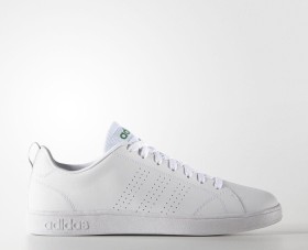 adidas advantage clean white green