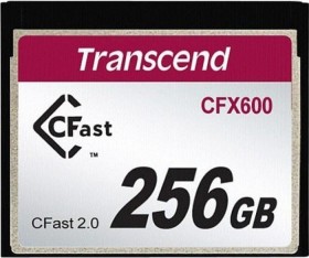 Transcend 600x R500/W250 CFast 2.0 CompactFlash Card 256GB