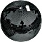 Eurolite kula lustrzana 40cm czarny (50120060)