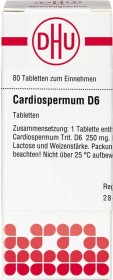 DHU Cardiospermum Tabletten D6, 80 Stück