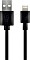 Wentronic Goobay Lightning/USB-A Lade- und Synchronisationskabel 1.0m Retail Box schwarz (43322)