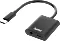 Hama 2in1 Audio-Ladeadapter USB-C/USB-C und 3.5-mm-Klinke Audio schwarz (201534)