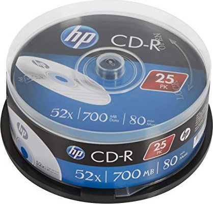HP CD-R 80min/700MB 52x, 25-pack Spindle