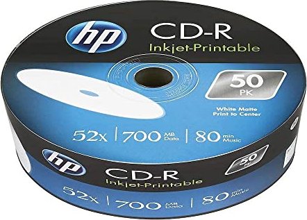HP CD-R 80min/700MB 52x printable, 50er-Pack