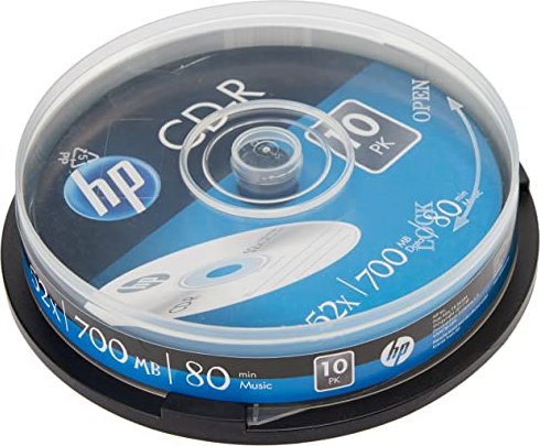 HP CD-R 80min/700MB 52x, Cake Box 10 sztuk