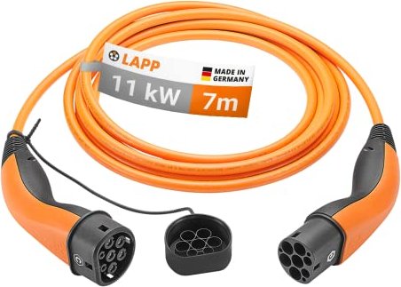 Lapp Mobility Standard Ladekabel Typ 2 11kW 7m, orange