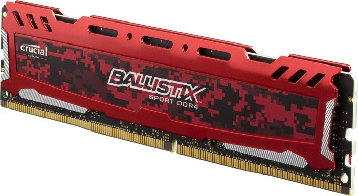 Crucial Ballistix Sport LT czerwony DIMM Kit 32GB, DDR4-2400, CL16-16-16