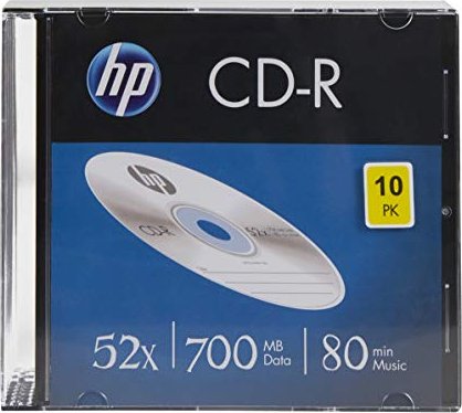 HP CD-R 80min/700MB 52x, 10er Slimcase
