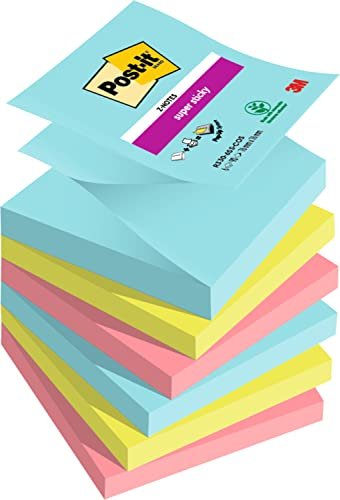 3M Post-it Super Sticky Cosmic Collection 76x76mm, 6x 90 arkuszy