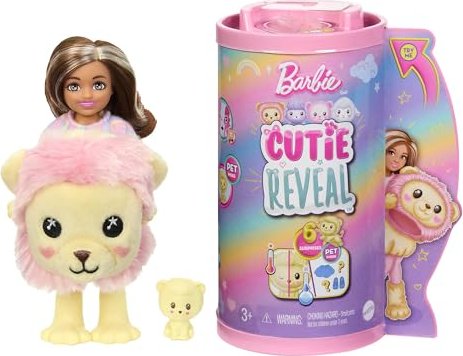 Barbie Cutie Reveal HKR21 – Mini-Puppe – Weiblich – 3 Jahr(e) – Junge/Mädchen – 139 mm – Mehrfarbig (HKR21)