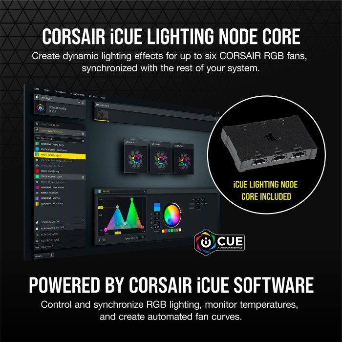 Corsair SP Series iCUE SP120 RGB Elite Triple Fan Kit, 3er-Pack, LED-Steuerung, 120mm