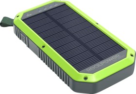 Ultron Powerbank RealPower PB-10000 Solar schwarz/grün