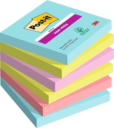3M Post-it Super Sticky Cosmic Collection 76x76mm, 6x 90 arkuszy