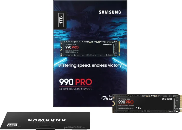 Samsung SSD 990 PRO 1TB, M.2 2280/M-Key/PCIe 4.0 x4