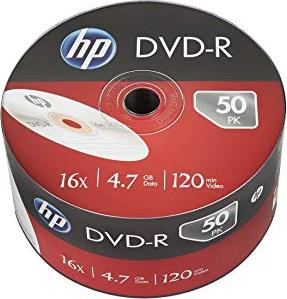 HP DVD-R 4.7GB, 16x, 50er Pack