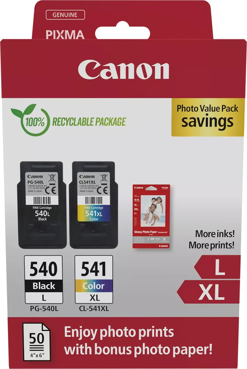 Canon Tinte | € Geizhals Deutschland Preisvergleich 43,05 Foto-Valuepack ab PG-540L/CL-541XL (2024) schwarz/dreifarbig