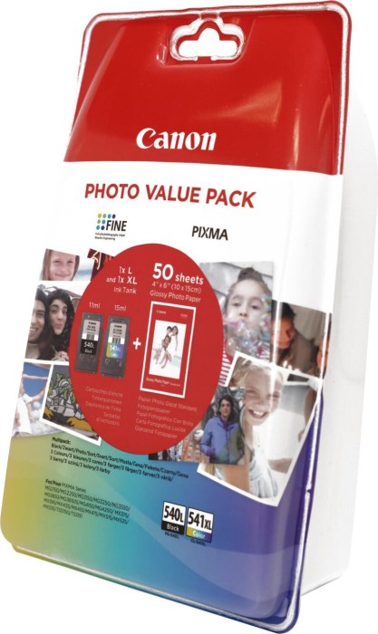 Canon Tinte PG-540L/CL-541XL schwarz/dreifarbig Foto-Valuepack