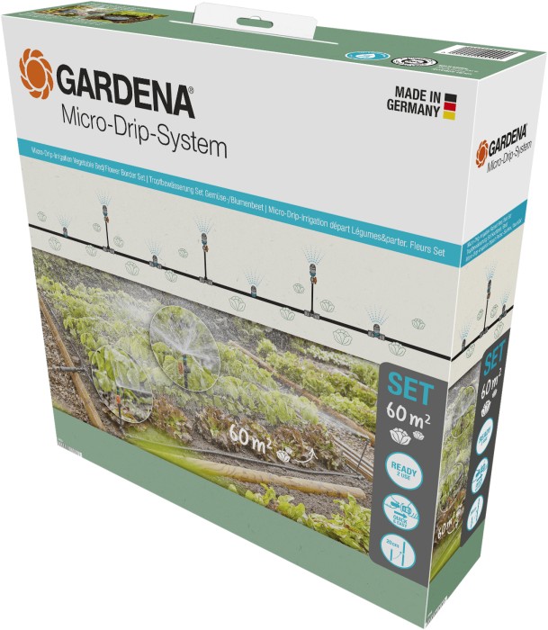Gardena Micro-Drip-System Gemüse-/Blumenbeet Tropfbewässerung-Set