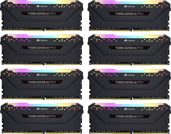 Corsair Vengeance RGB PRO czarny DIMM Kit 256GB, DDR4-3200, CL16-20-20-38