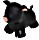 Gerardo's zwierzak do skakania świnia czarny z pompą (GT69369)
