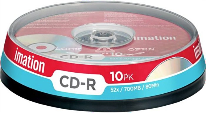 Imation CD-R 80min/700MB, 52x, Cake Box 10 sztuk