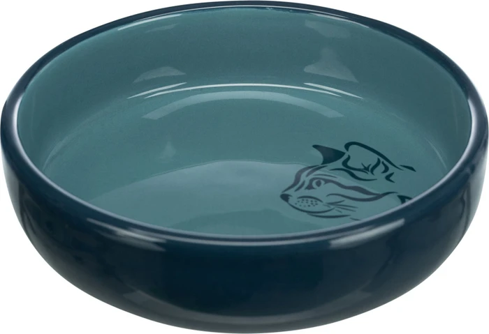 Trixie Keramiknapf Katzengesicht – 0,25 L, 12 Cm – Spülmaschinenfest & Kippstabil