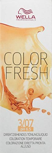 Wella Color Fresh szampon koloryzujący pH 6.5 Acid Line Pure Naturals 3/07 ciemnobrązowy natur-brązowy, 75ml