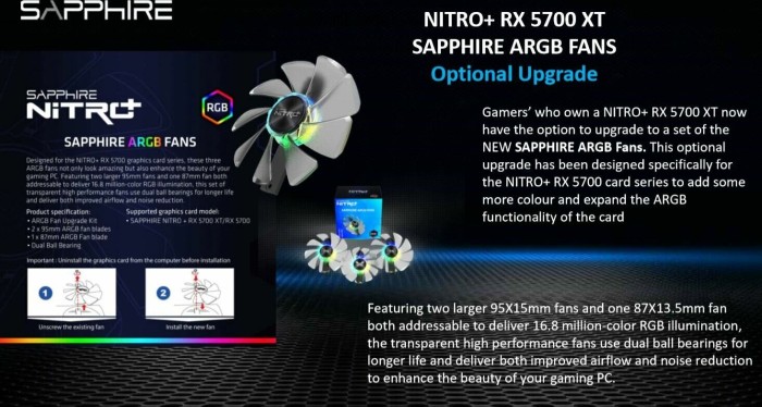 Sapphire Nitro+ Radeon RX 5700 XT 8G, 8GB GDDR6, 2x HDMI, 2x DP, full retail