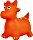 John Toys zwierzak do skakania Dino pomarańczowy (59051)