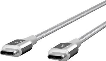 Belkin MIXIT DuraTek USB-C/USB-C przewód, 1.2m srebrny